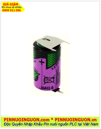 Tadiran TL-5902 (chân thép 3 chấu hàn); Pin nuôi nguồn Tadiran TL-5902 lithium 3.6v 1/2AA 1200mAh chính hãng _Xuất xứ Israel